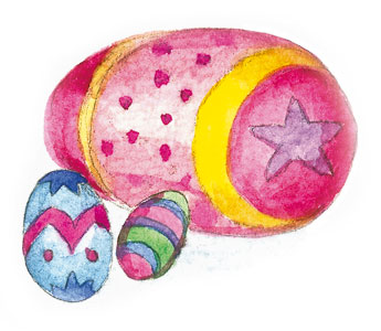 Coloured eggs